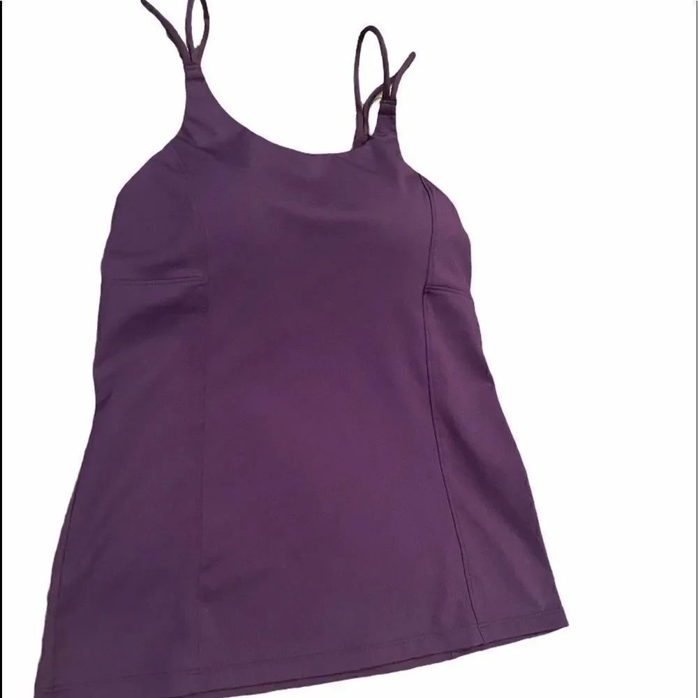 Athleta Tankini Top Swimsuit Sz 32 C Purple